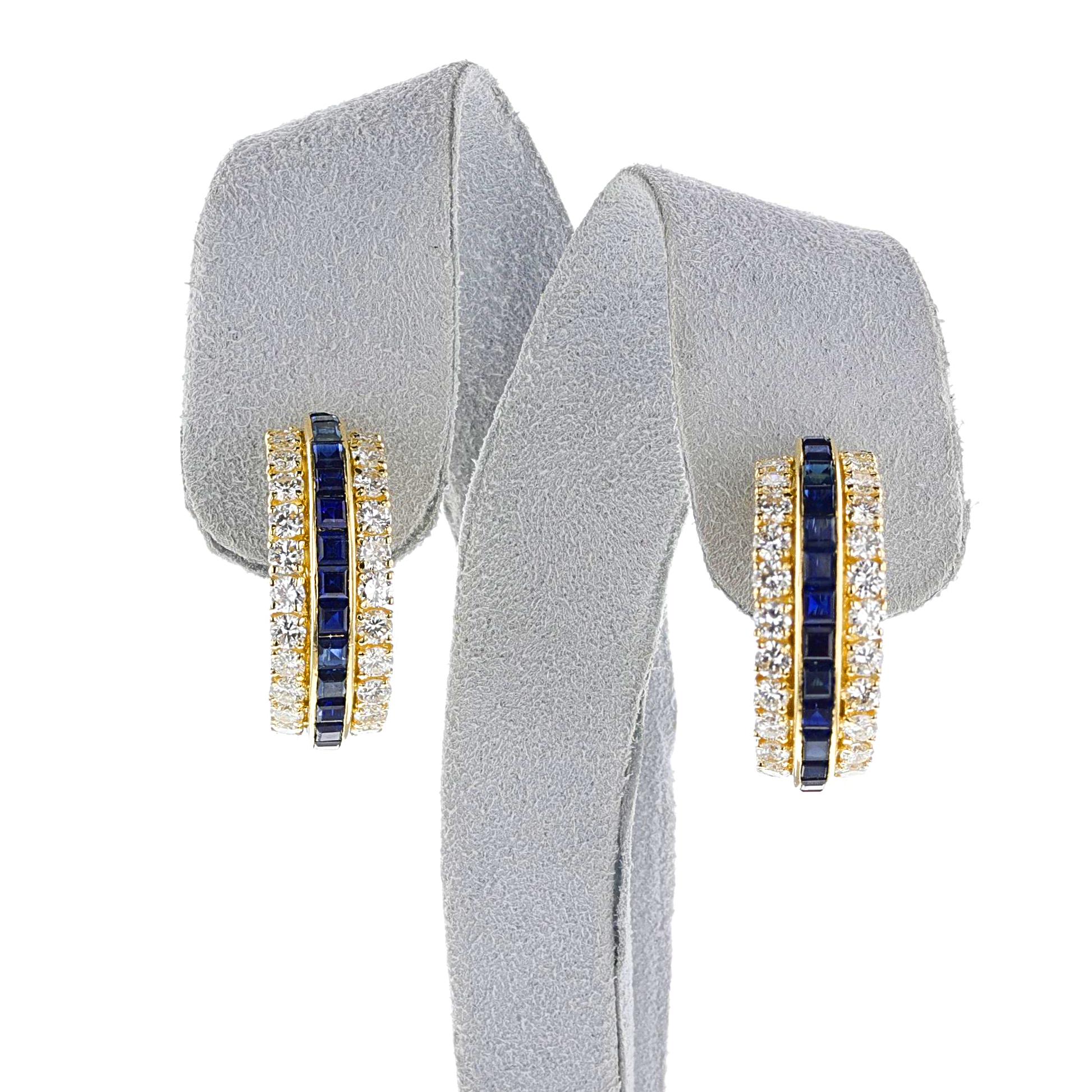 A Van Cleef & Arpels Sapphire and Diamond Half Hoop Earrings made in 18k Yellow Gold. The sapphires weigh appx. 5 carats and the diamonds weigh appx. 3.50 carats. Copy of Polishing Receipt from Van Cleef & Arpels, dated April 2024.



SKU: 1517