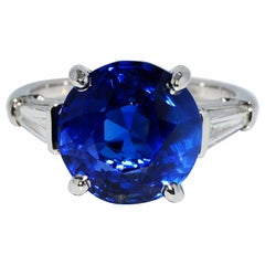 Van Cleef & Arpels Sapphire and Diamond Platinum Ring