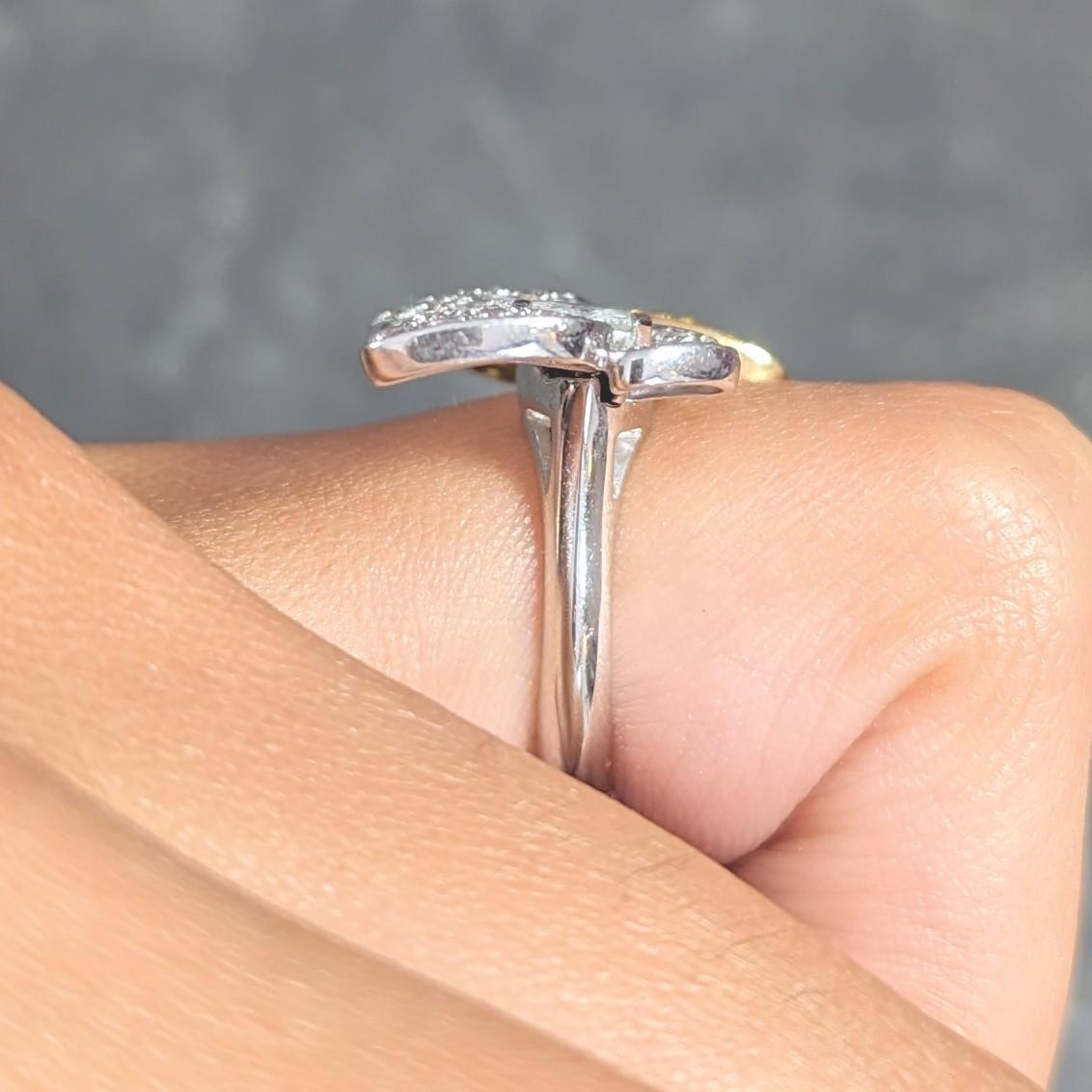 Van Cleef & Arpels Saphir-Diamant-Ring aus 18 Karat Gold mit zwei Schmetterlingen 8