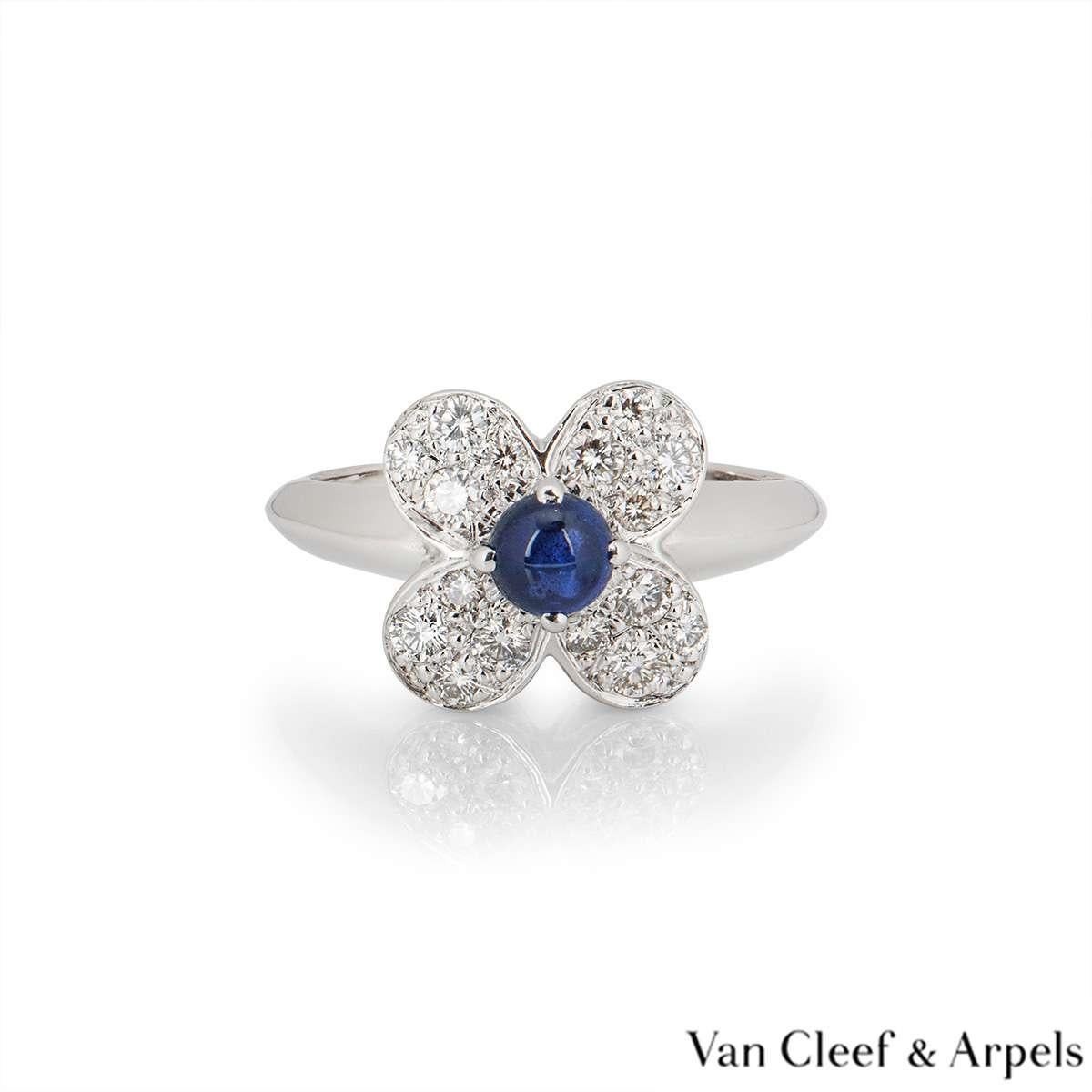 van cleef cabochon sapphire ring