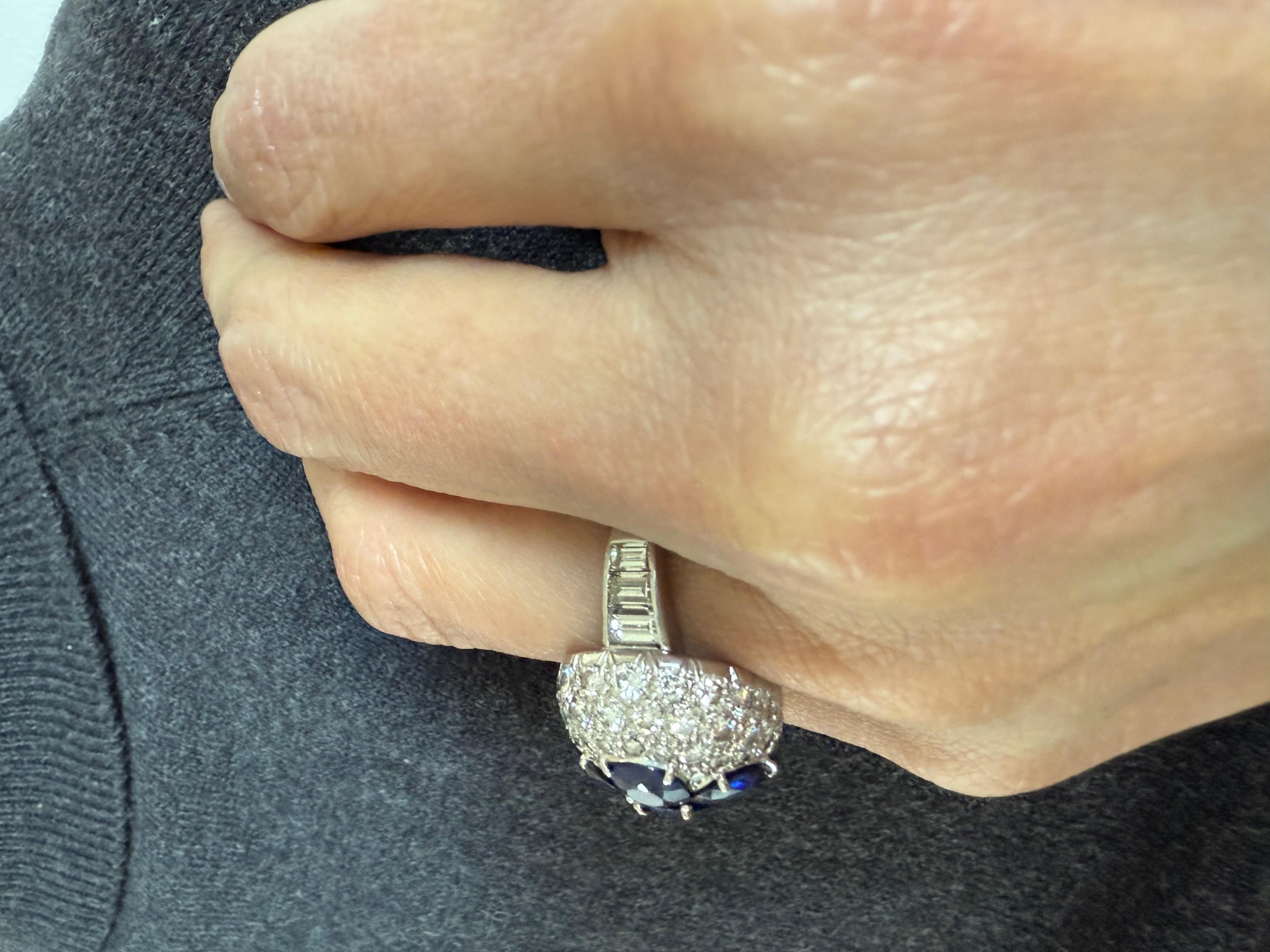 Van Cleef & Arpels Sapphire & Diamond Ring For Sale 11