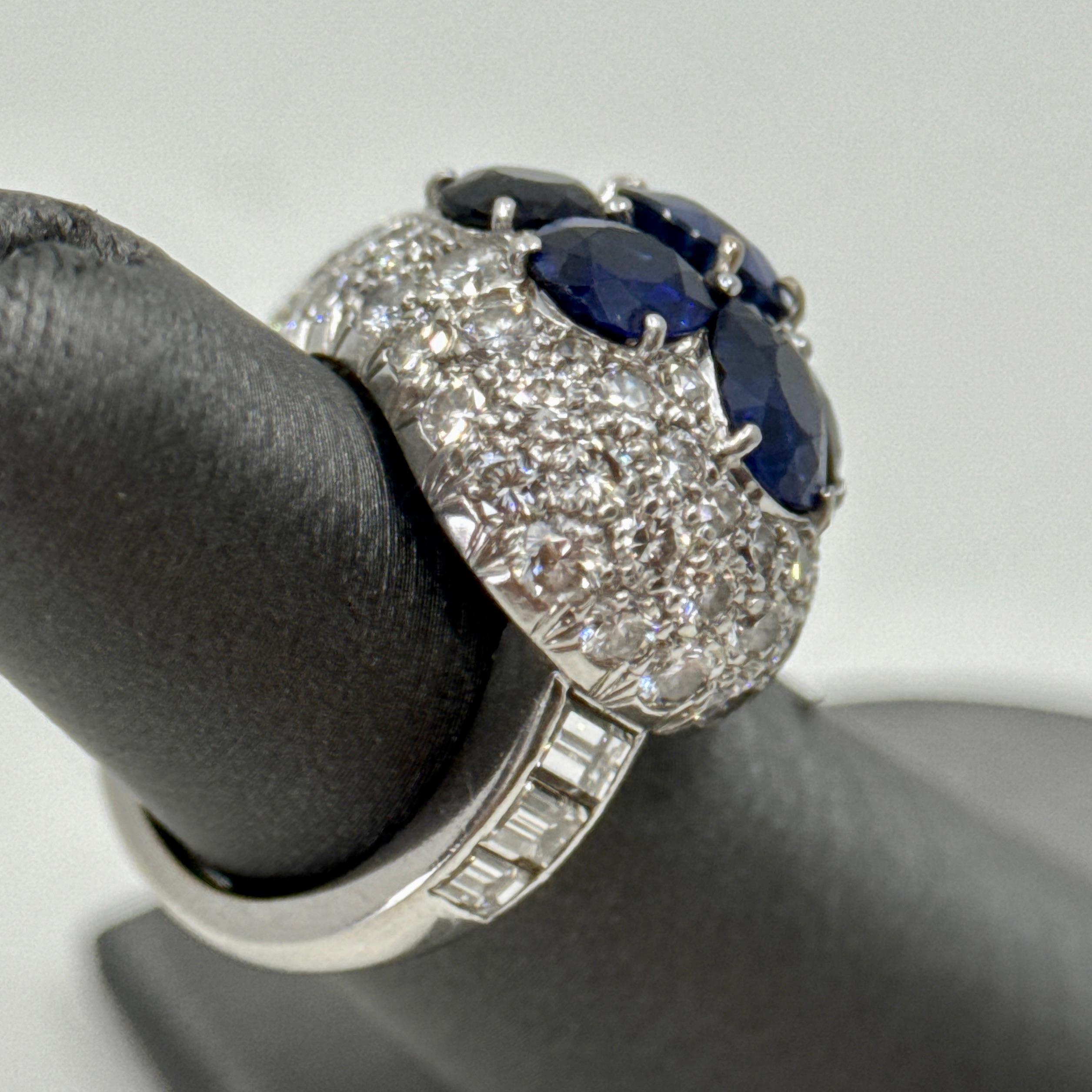 Van Cleef & Arpels Saphir- und Diamantring im Angebot 1