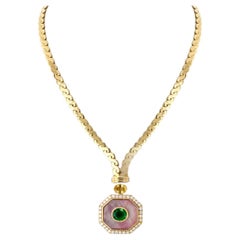 Collar Colgante Van Cleef & Arpels Zafiro, Esmeralda Verde y Diamantes
