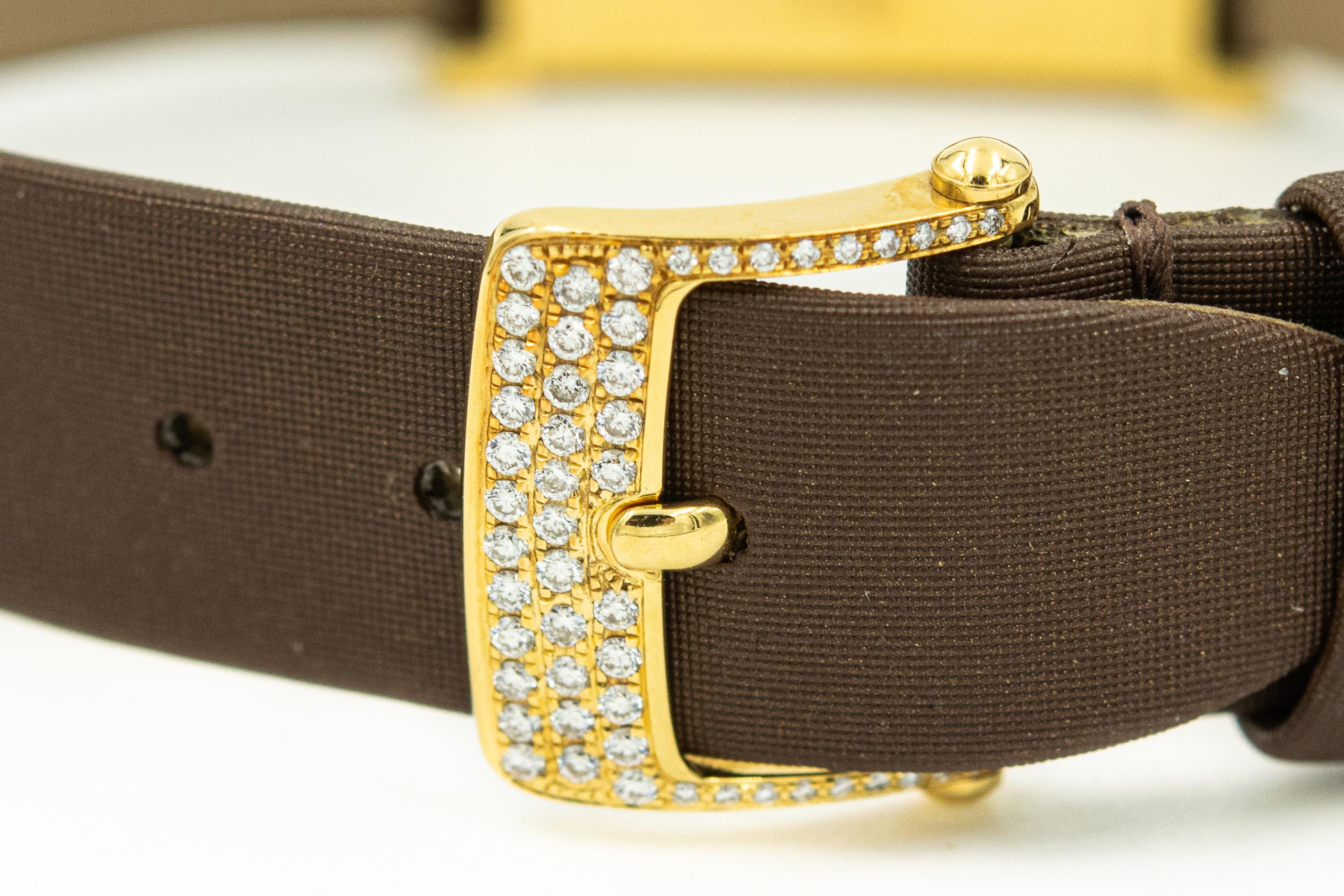 Van Cleef & Arpels Secret Pavée Diamond 18k Yellow Ladies Watch Ref. VCA 1434 1