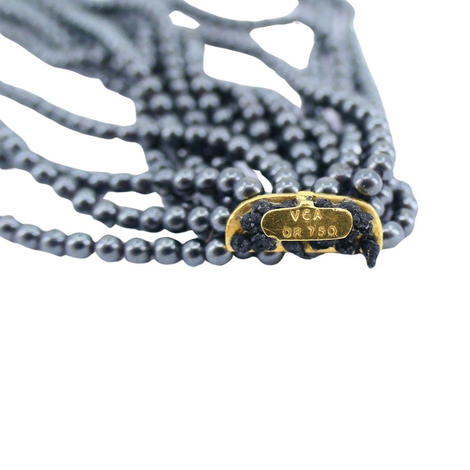 Van Cleef & Arpels, colliers de perles interchangeables en or 18 carats avec diamants en vente 7