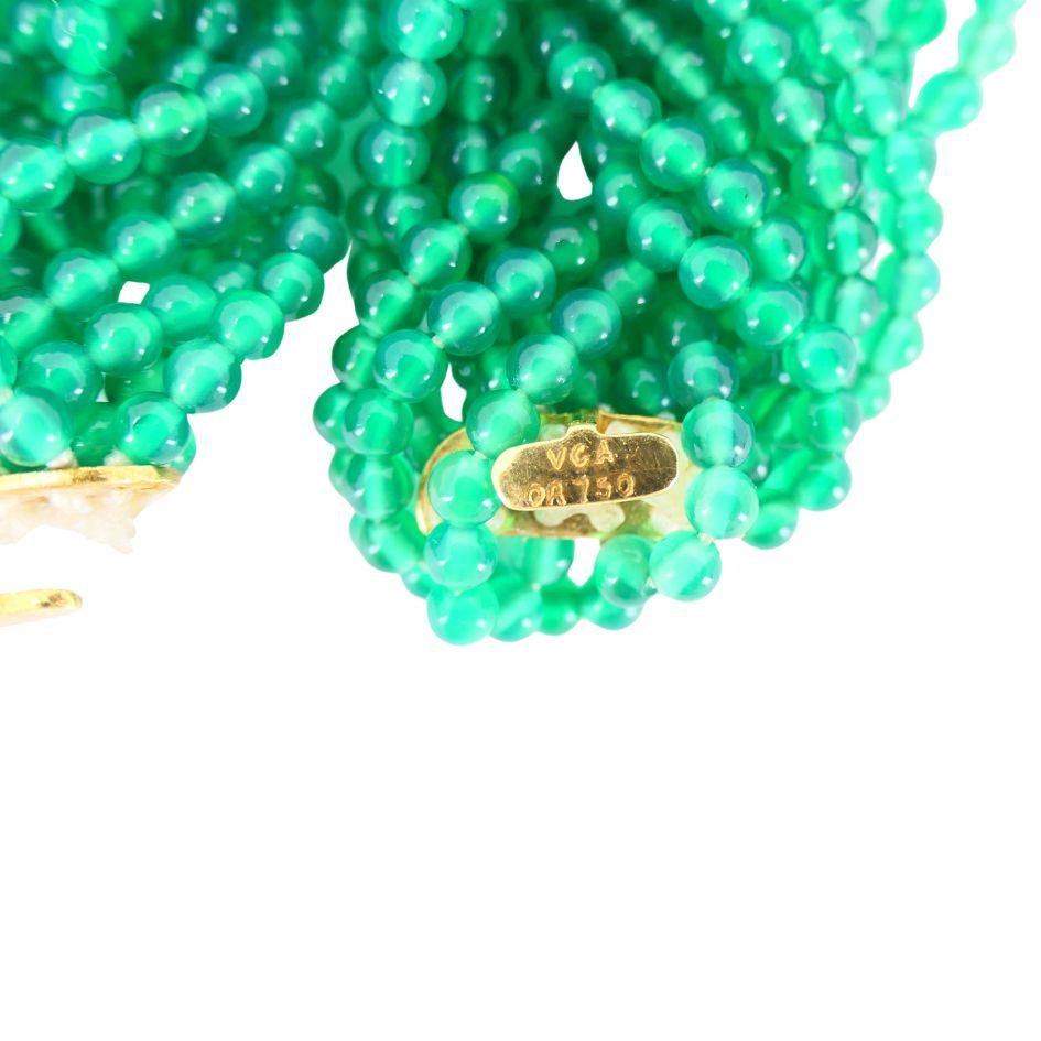 Van Cleef & Arpels, colliers de perles interchangeables en or 18 carats avec diamants en vente 9