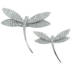Van Cleef & Arpels Set of Dragonfly Diamond Brooches