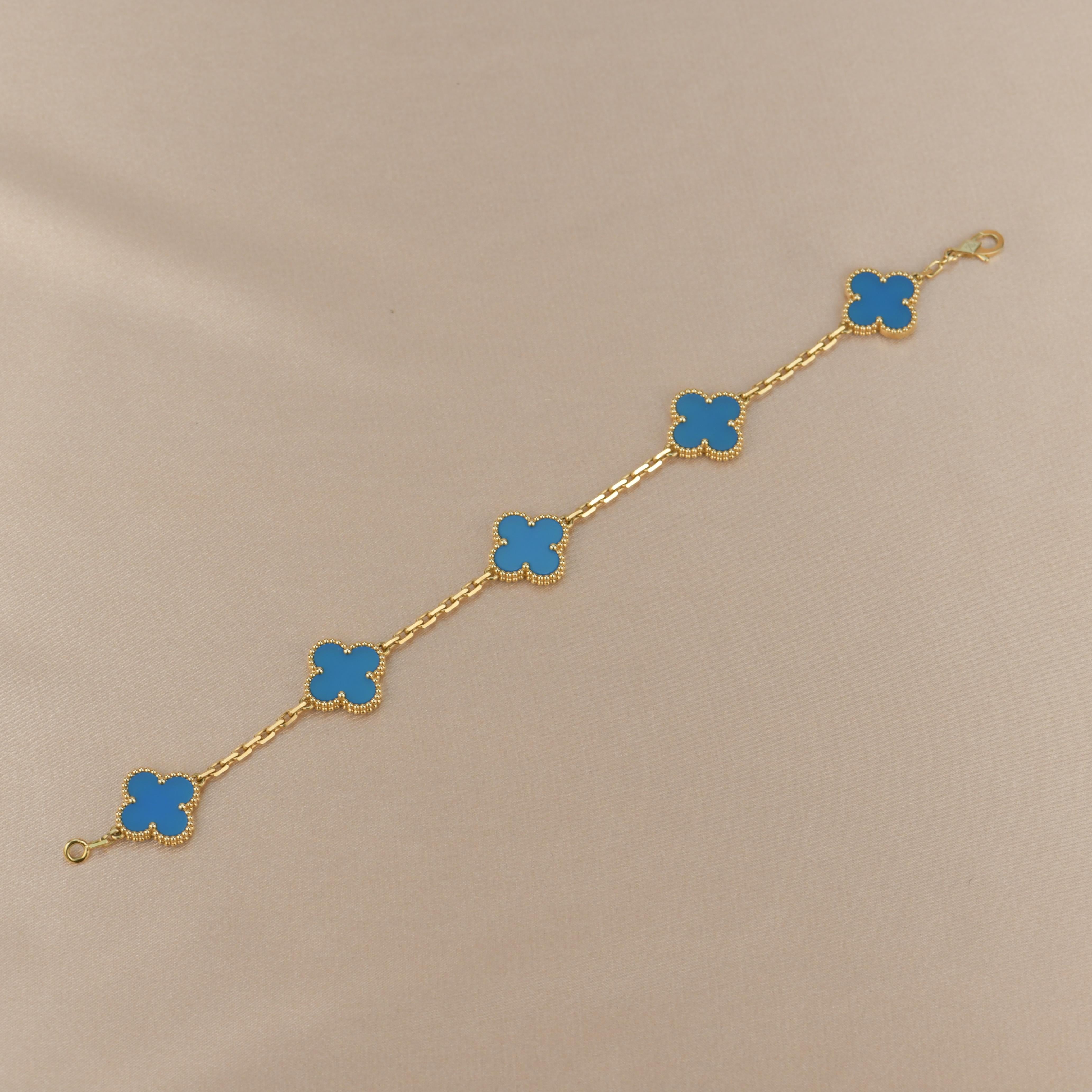 van cleef pink porcelain bracelet