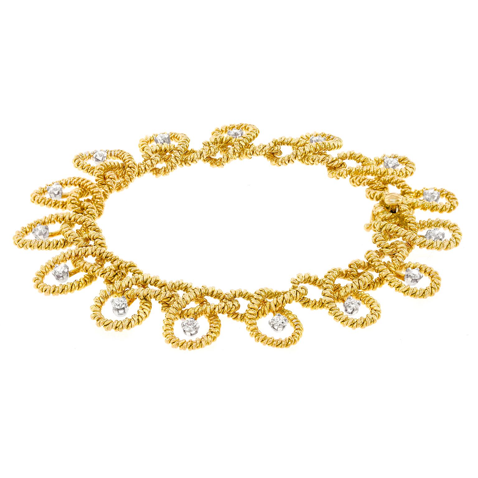 Taille ronde Van Cleef & Arpels Bracelet Sixties en vente