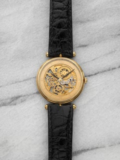 Van Cleef & Arpels Skeleton Ultra-Thin 18K YG Manual Skeletonized 31mm