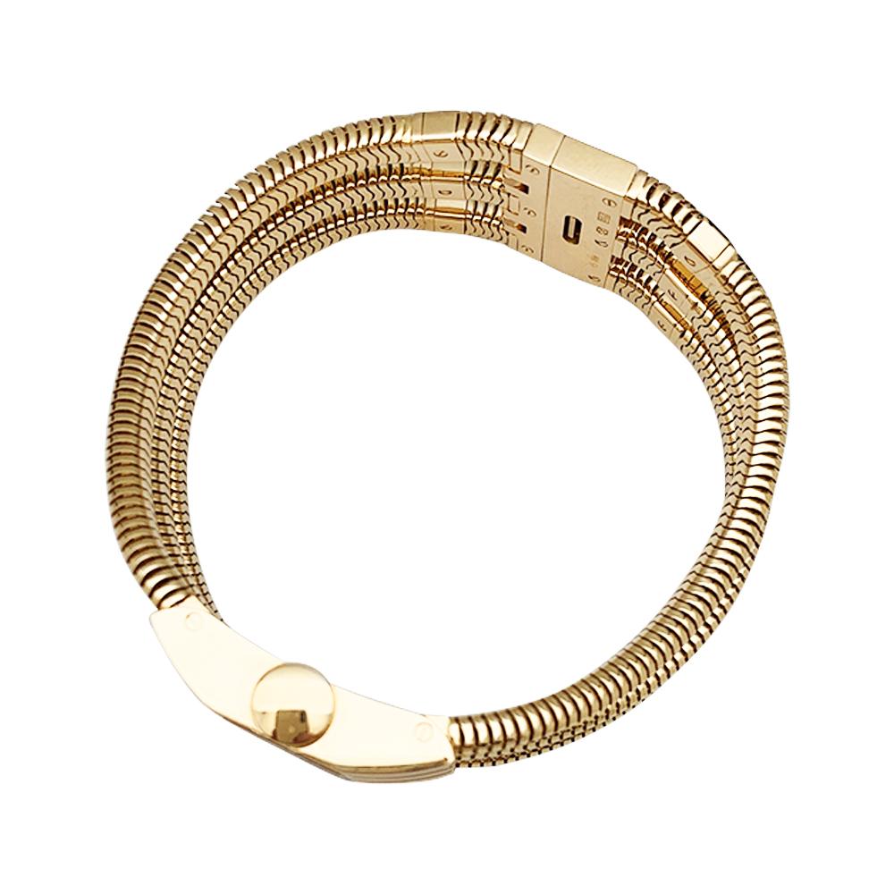 Round Cut Van Cleef & Arpels Snake Watch, Yellow Gold and Diamonds