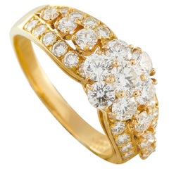 Van Cleef & Arpels Snowflake 18K Yellow Gold 1.60ct Diamond Ring VC10-031226