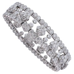 Van Cleef & Arpels 'Snowflake' Diamond and Platinum Bracelet