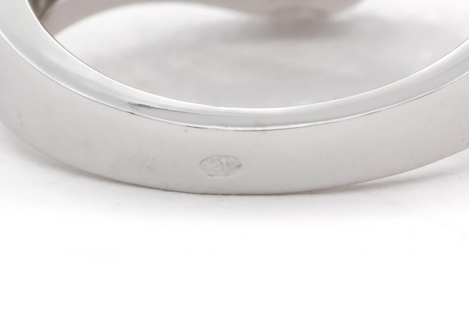 Van Cleef & Arpels Anello con fiocco di neve e doppio fiore in platino e diamanti 3,00ctw BNP in vendita 4