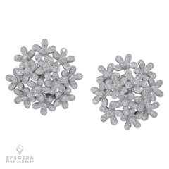 Van Cleef & Arpels Socrate Diamond Earrings Large Model – Signed Estate Jewelry