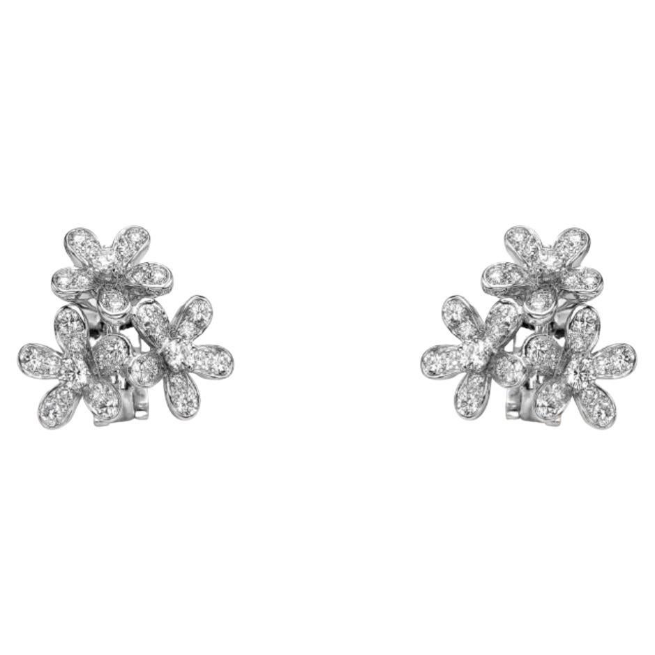 Van Cleef & Arpels Socrate Earrings 3 Flowers