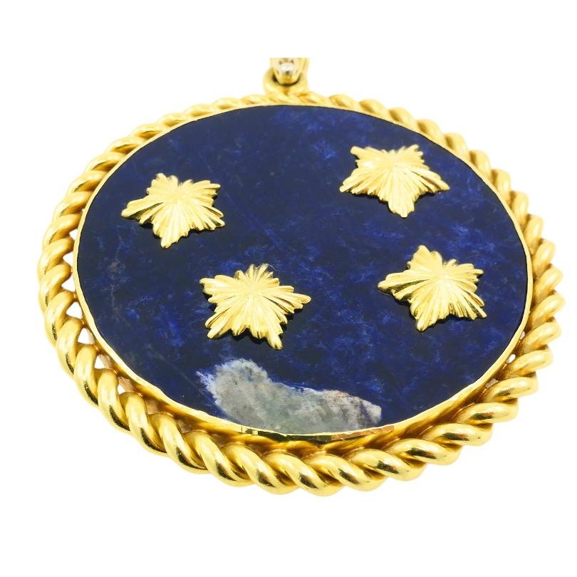 Van Cleef & Arpels Aquarius-Anhänger mit Sodalit in Gold und Aquarius für Damen oder Herren im Angebot