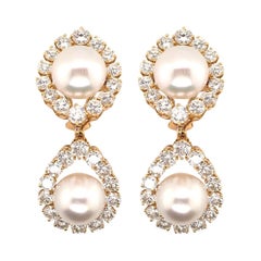 Van Cleef & Arpels South Sea Pearl and Diamond Earrings