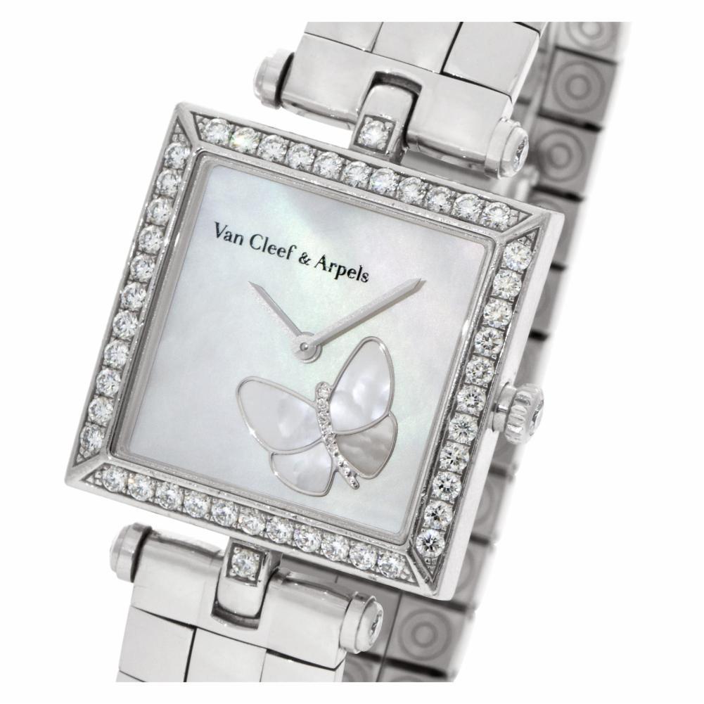 Van Cleef & Arpels Square Papillon HH22989, White Dial, Certified 3