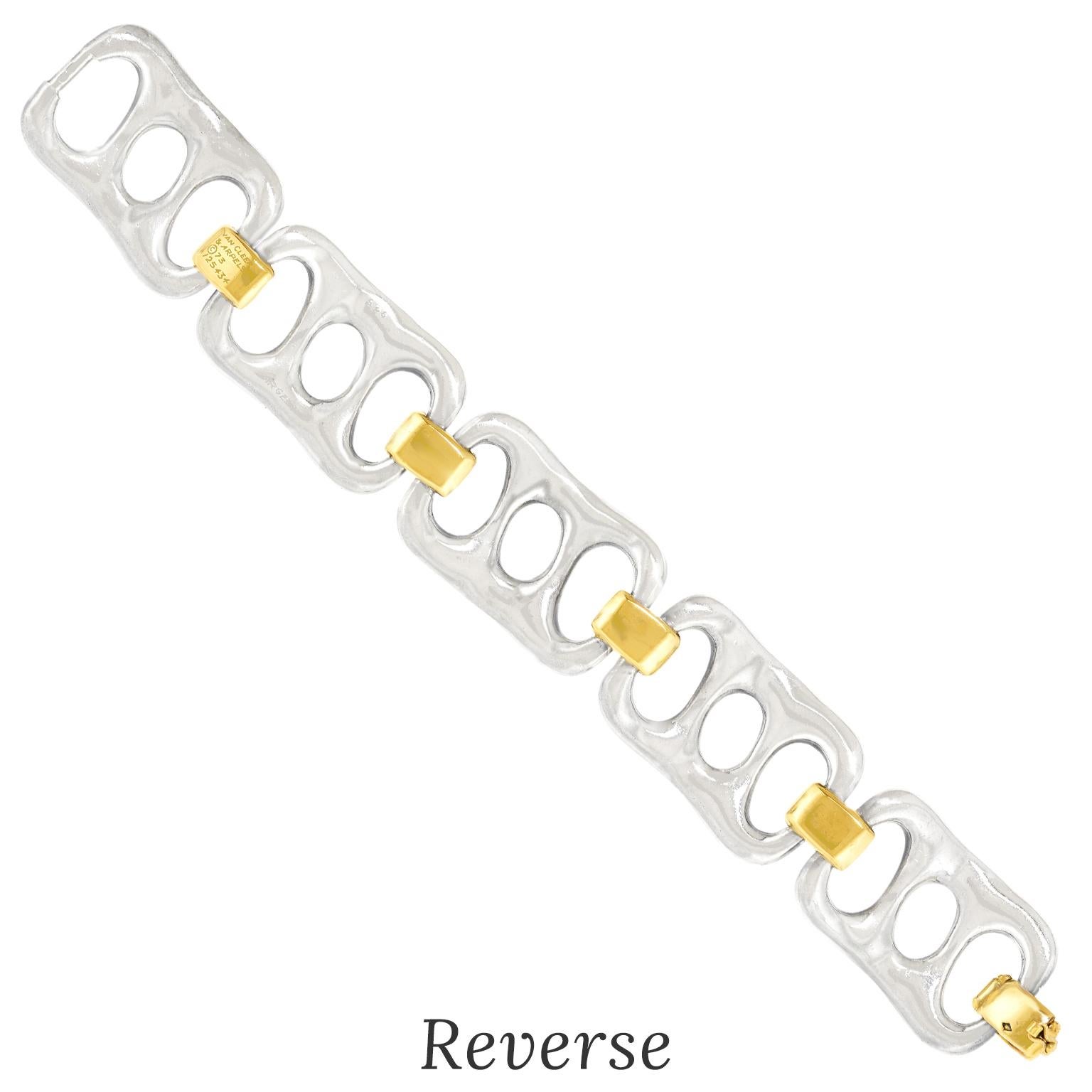 Pulsera de plata Van Cleef & Arpels en venta 2