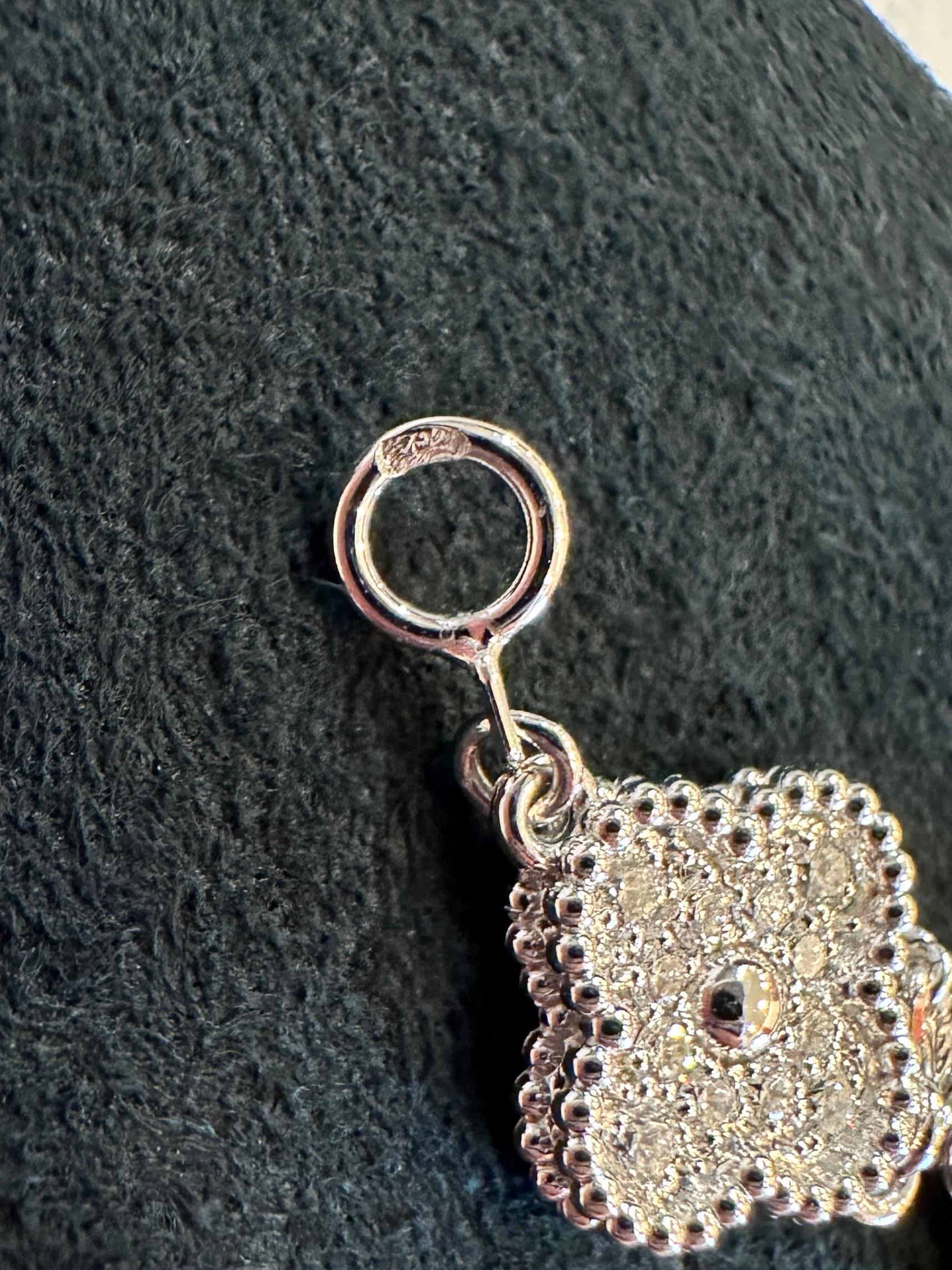 Van Cleef & Arpels Sweet Alhambra 6 Motifs Diamond Bracelet, White Gold 1