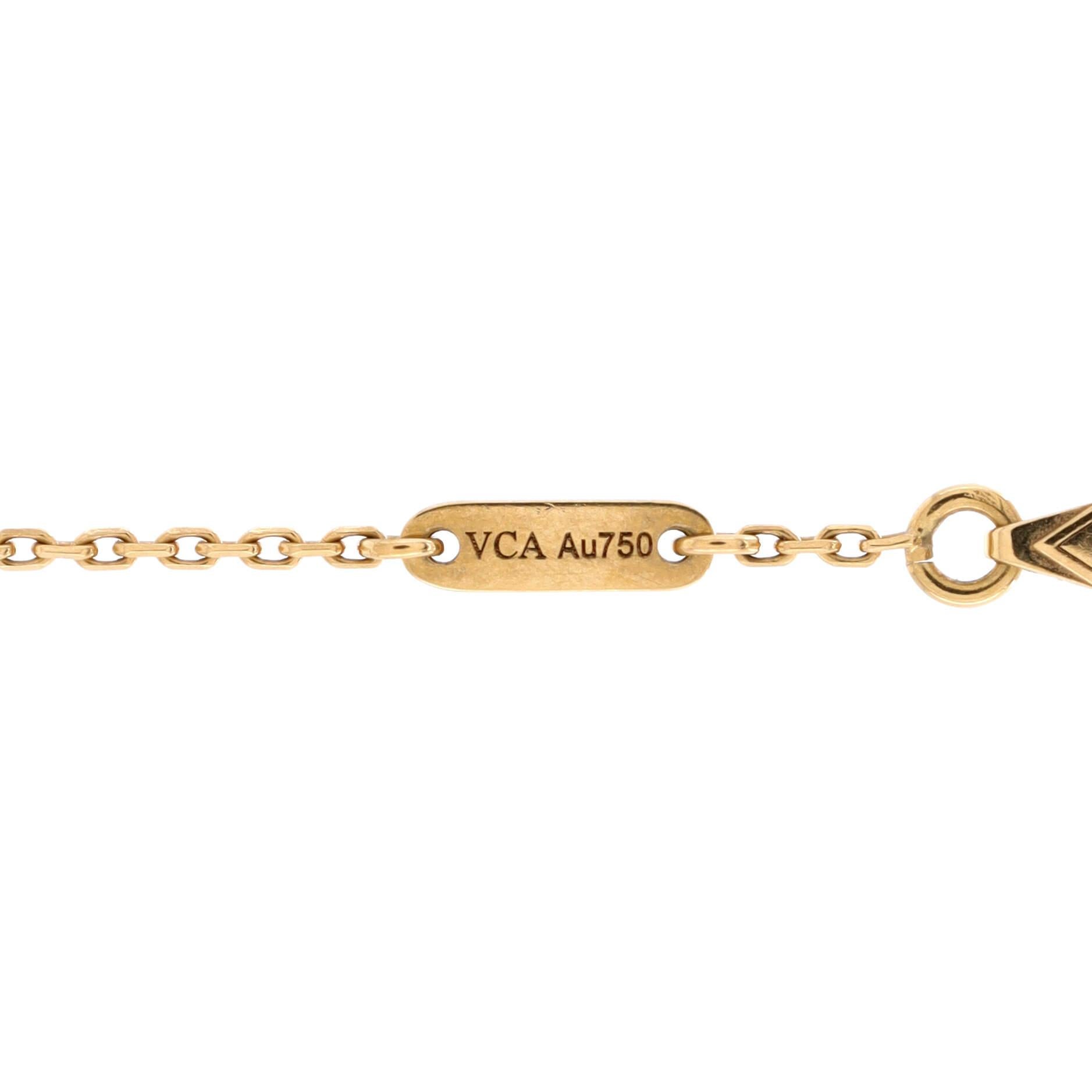 Van Cleef and Arpels Sweet Alhambra Bracelet 18k Yellow Gold and