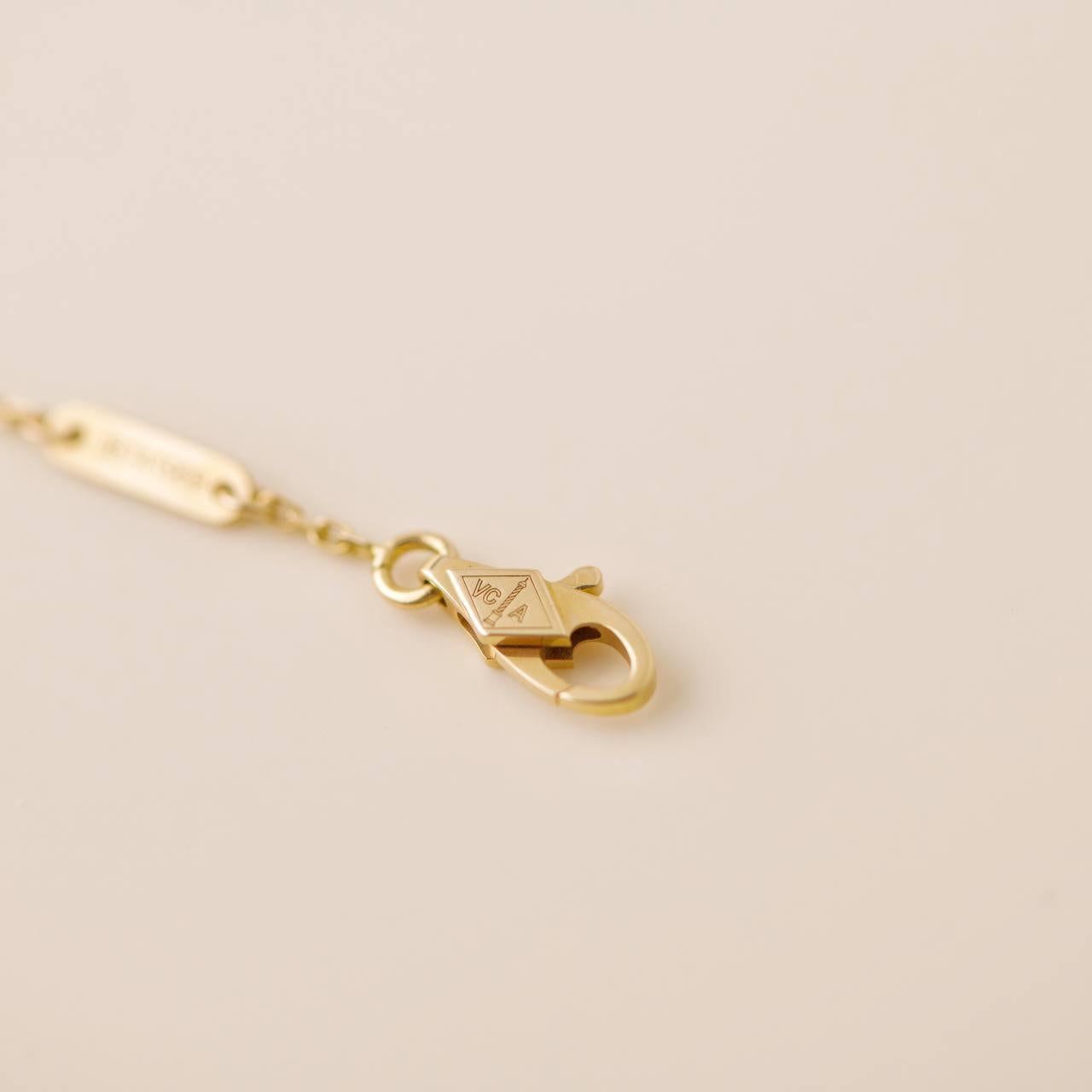 Van Cleef & Arpels Sweet Alhambra Carnelian Heart 18K Rose Gold Bracelet 1