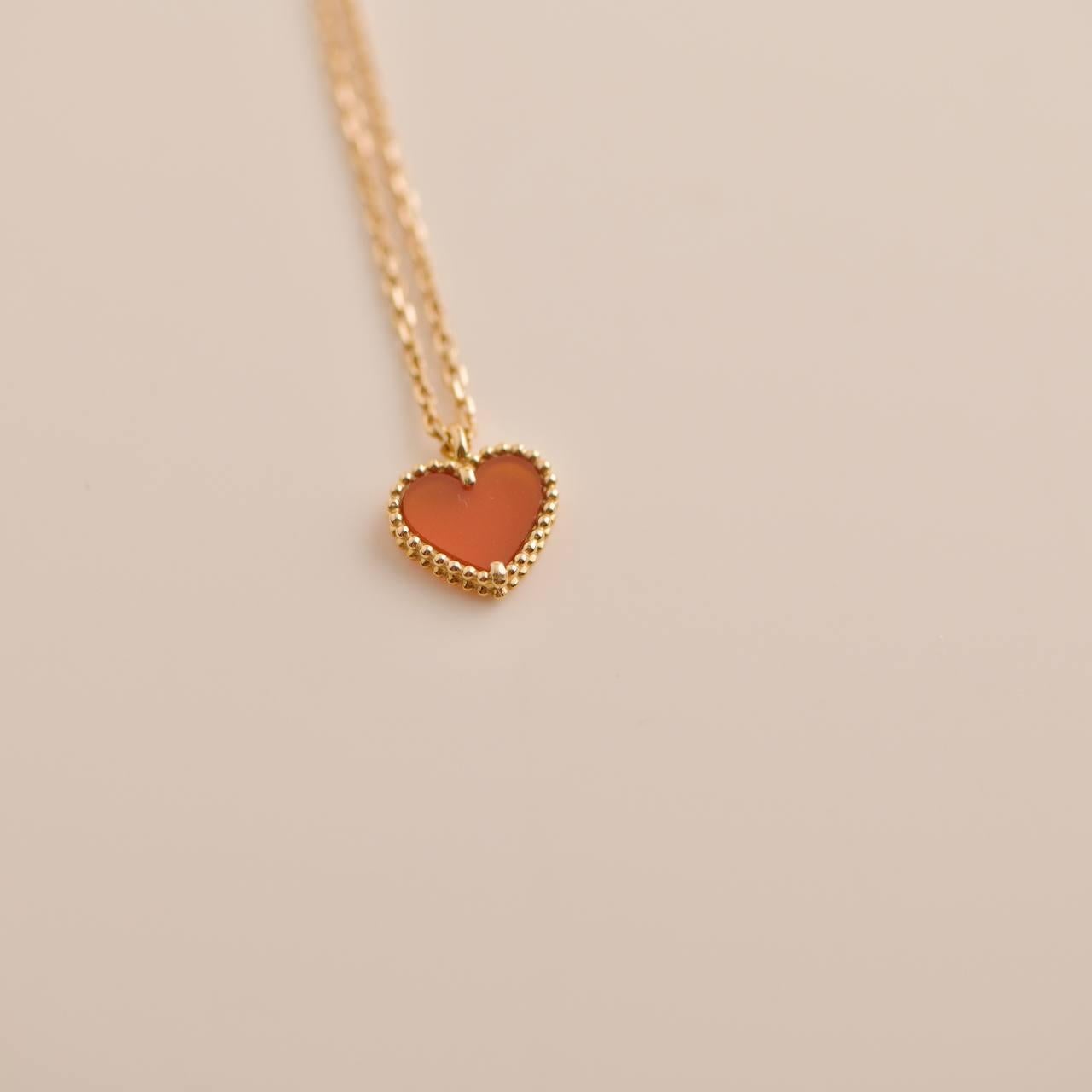 van cleef heart necklace
