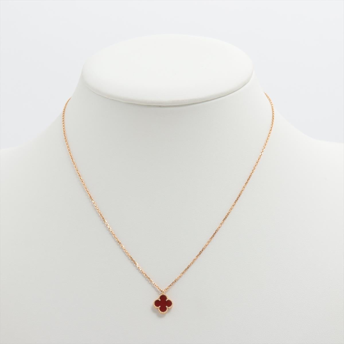 Van Cleef & Arpels Sweet Alhambra Collier en or et cornaline 1