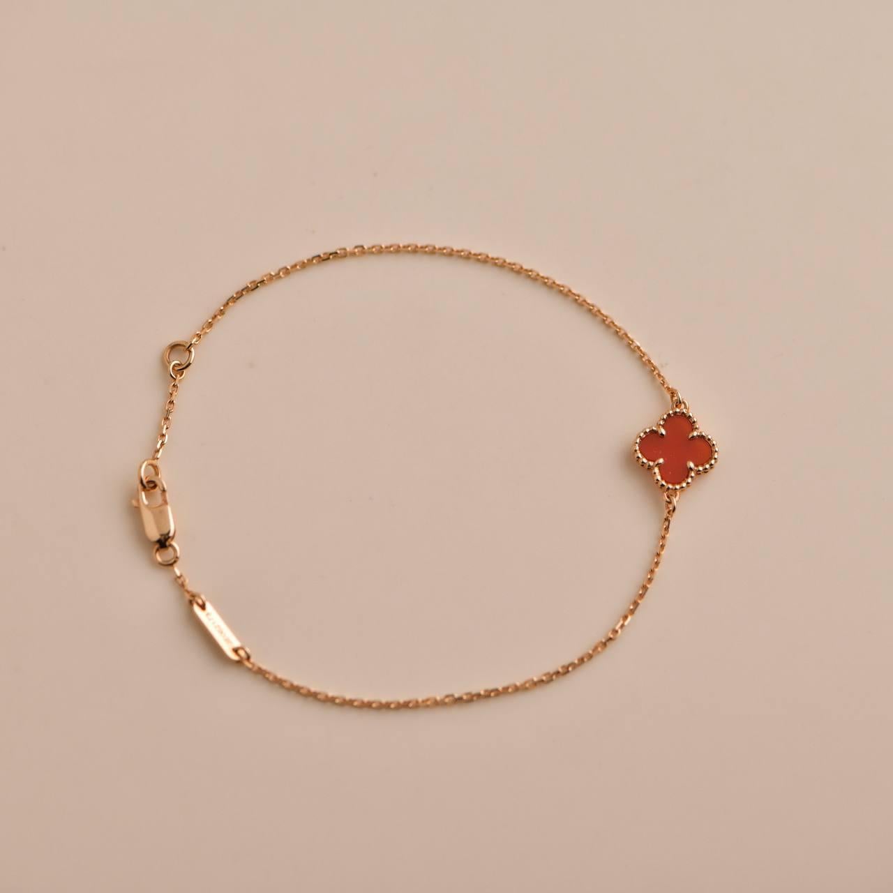 sweet alhambra rose gold bracelet