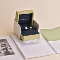 Van Cleef & Arpels Sweet Alhambra Diamond 18K White Gold Earrings