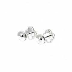 Van Cleef & Arpels Sweet Alhambra Boucles d'oreilles en or blanc 18 carats