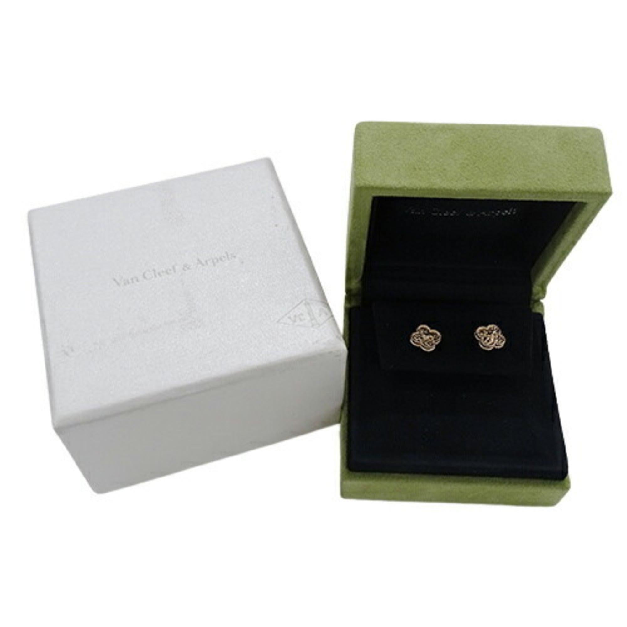 Van Cleef & Arpels Sweet Alhambra Earrings in Pink Gold For Sale 1
