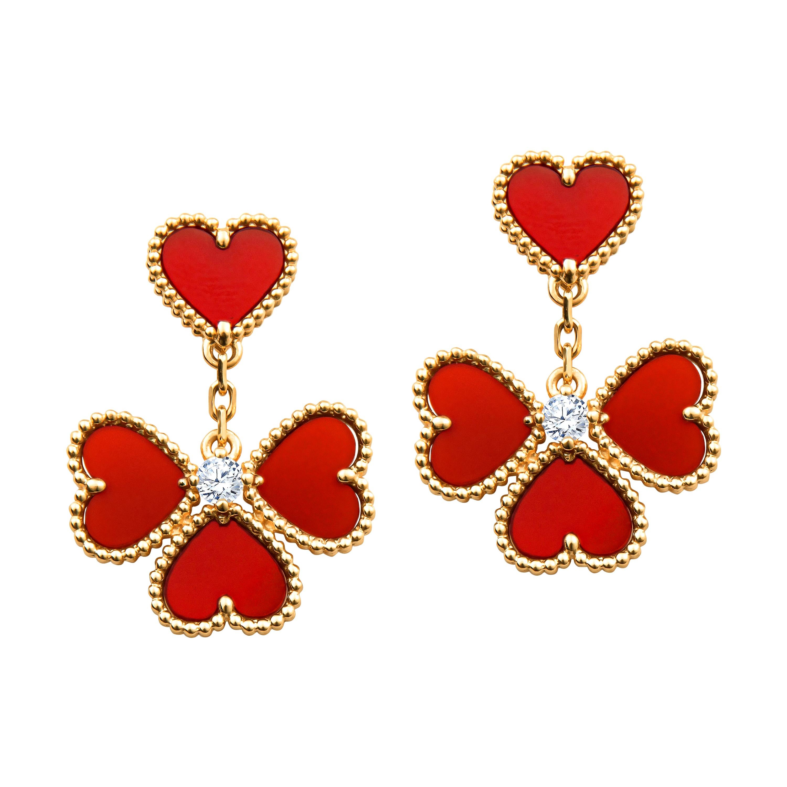 Van Cleef & Arpels Sweet Alhambra Clover Flower Earrings
