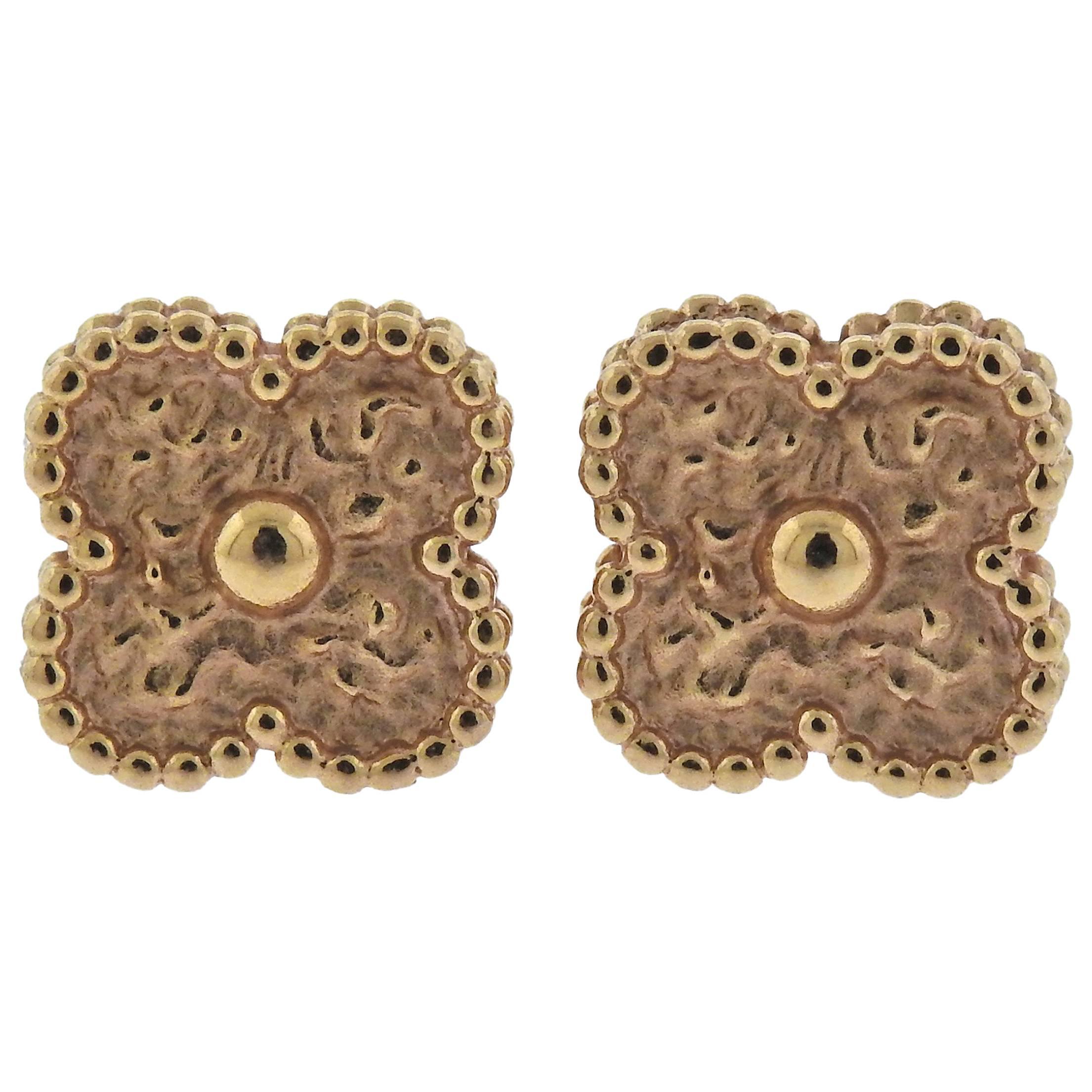Van Cleef & Arpels Sweet Alhambra Gold Earrings