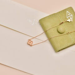 Van Cleef & Arpels Sweet Alhambra Hammered 1 Motif Bracelet 18K Rose Gold