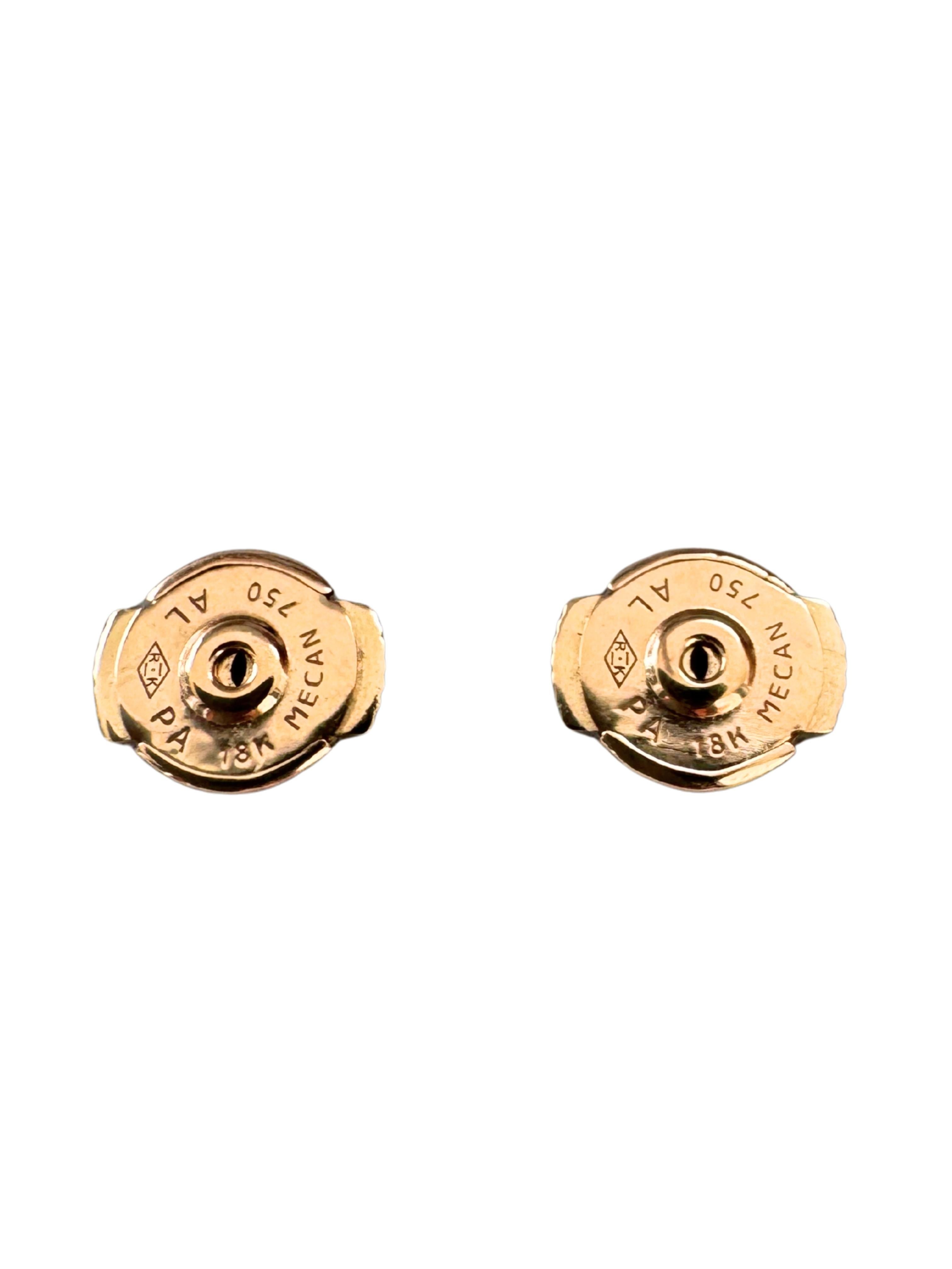Van Cleef & Arpels Boucles d'oreilles Alhambra en or rose 18K martelé et écrasé en vente 5