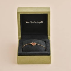 Van Cleef & Arpels Bracelet Sweet Alhambra Heart en or rose et cornaline