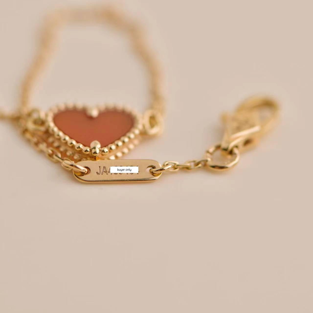 van cleef heart bracelet