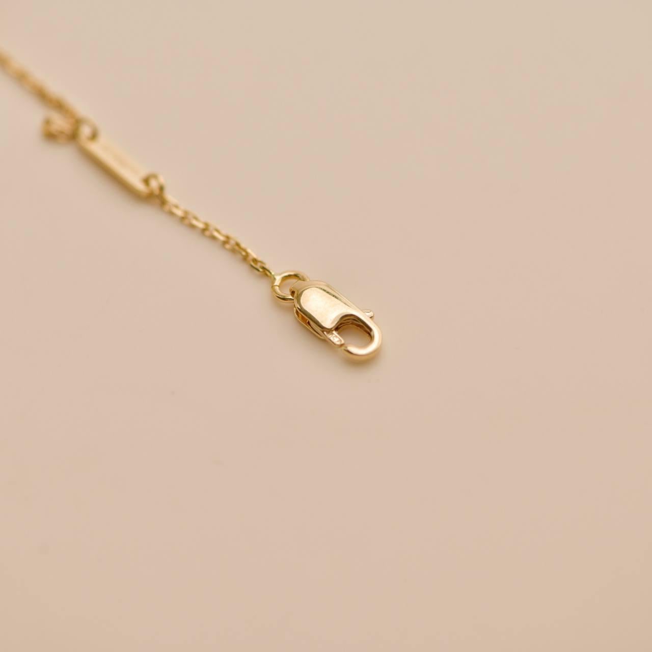 Van Cleef & Arpels Sweet Alhambra Heart Perlmutt-Anhänger aus 18K Gelbgold im Angebot 5