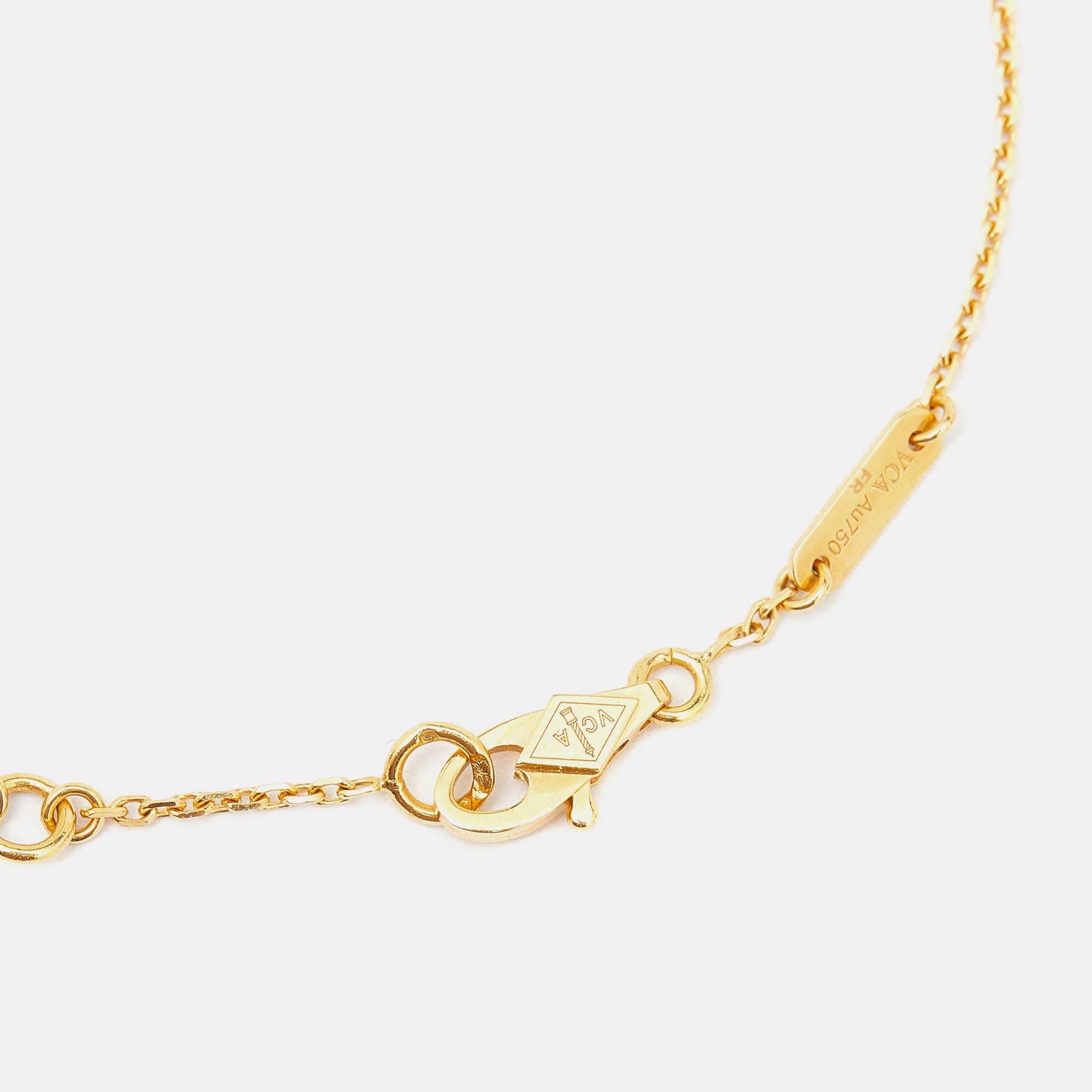 Van Cleef & Arpels Sweet Alhambra Bracelet en or jaune 18 carats et nacre 1