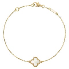 Van Cleef & Arpels Sweet Alhambra Mother of Pearl 18k Yellow Gold Bracelet