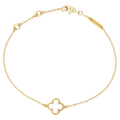 Van Cleef & Arpels Sweet Alhambra Bracelet en or jaune 18 carats et nacre