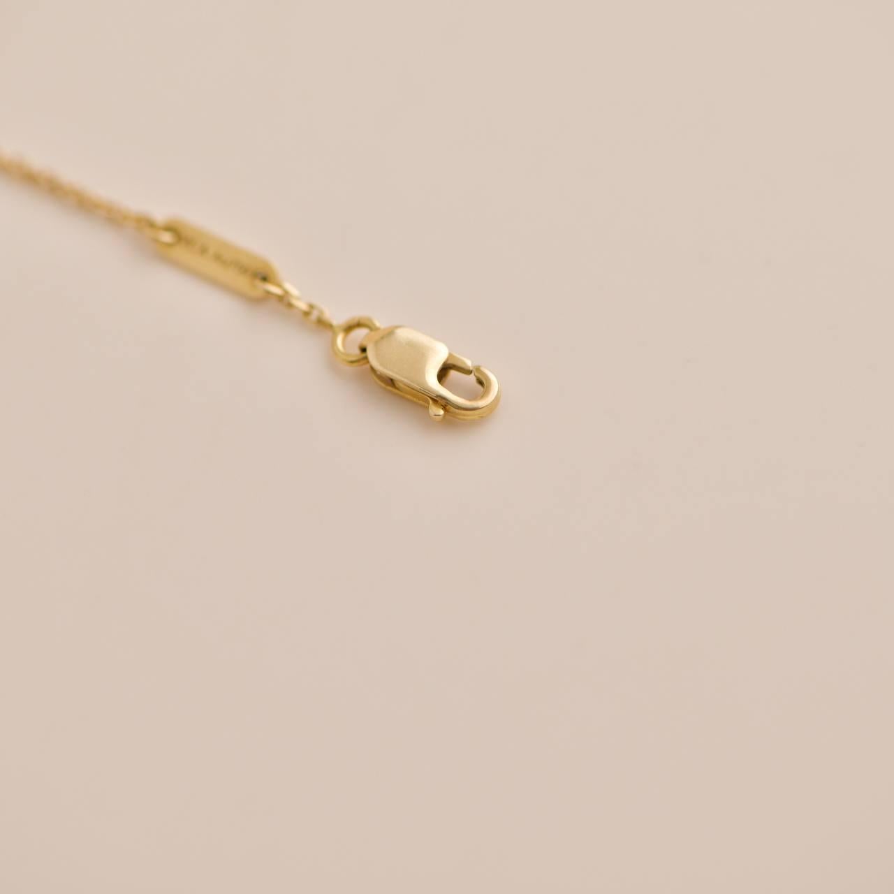 Van Cleef & Arpels Sweet Alhambra Mother-of-Pearl Butterfly Yellow Gold Bracelet 2