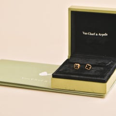 Pendientes Van Cleef & Arpels Sweet Alhambra Onyx Oro Amarillo 18k