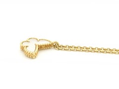 Van Cleef & Arpels Sweet Alhambra Papillon MOP 18K Gold Necklace