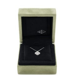 Van Cleef & Arpels Sweet Alhambra Pendant Necklace 18K White Gold with Diamonds