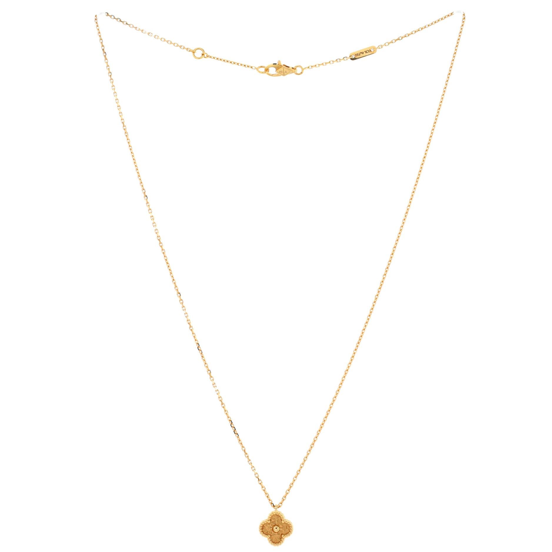 sweet alhambra necklace gold