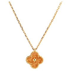 Van Cleef & Arpels Sweet Alhambra Pendant Necklace 18k Yellow Gold