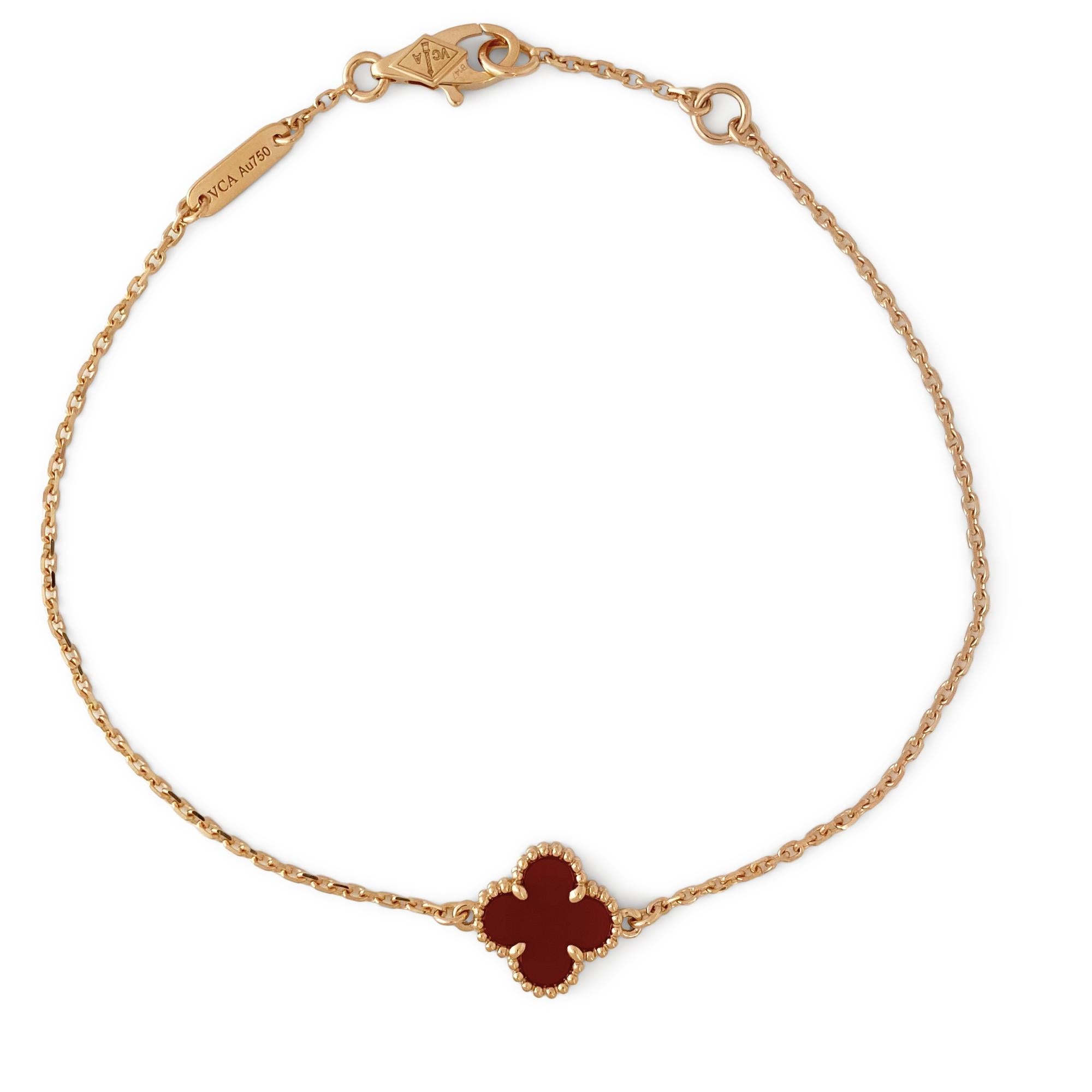 carnelian van cleef bracelet